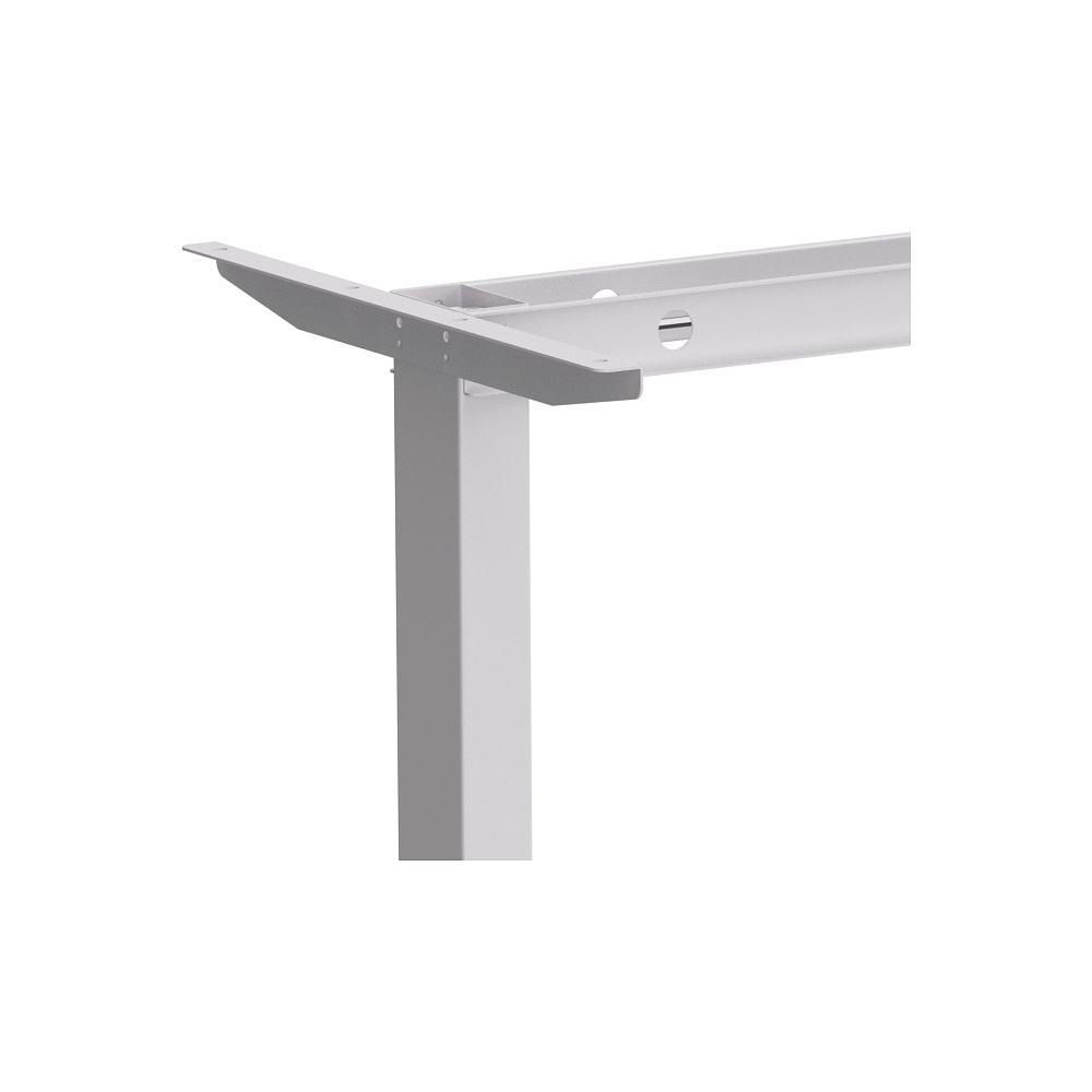 Стол с электроприводом WellDesk Basic 1300x675х18 белый/дуб бардолино натуральный (9191460+9072452) - 3