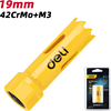 Коронка биметаллическая Deli YS EDH-SKK019-E1, 19 х 38 мм, М14 - 2