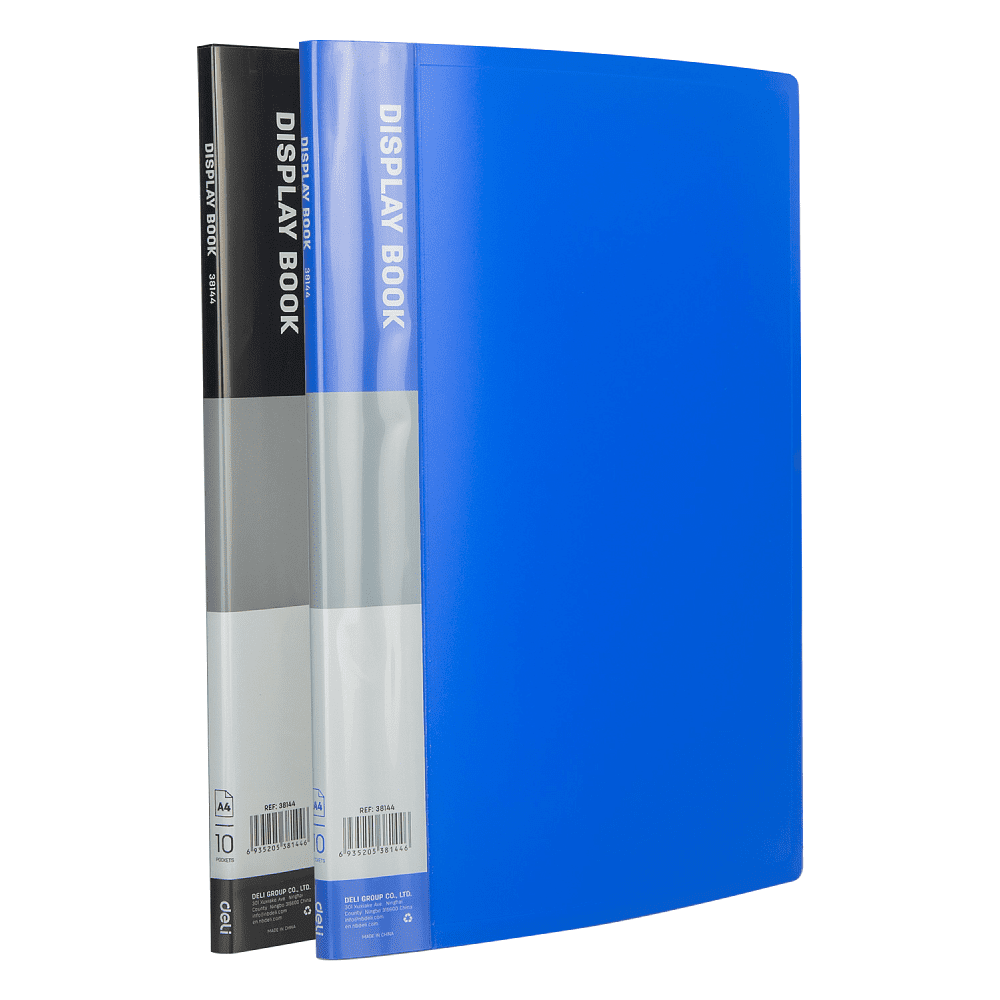 Папка c файлами "Display Book", 10 карманов, ассорти