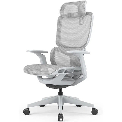 Кресло компьютерное SitZone E-JX-002А, сетка, пластик, белый - 7