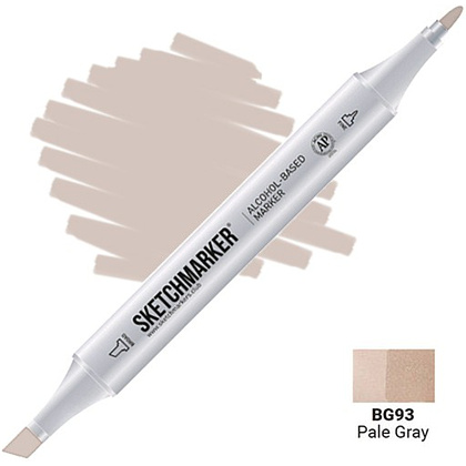 Маркер художественный "Brushmarker", двухсторонний, BG93 бледный серый