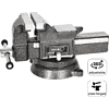 Тиски стальные Deli YS EDL2905Z, поворотные, с наковальней, 5"-125 мм - 7