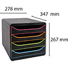 Блок из 4 лотков закрытый "BlackOffice Big Box Plus", 347x278x267 мм - 2
