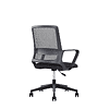 Кресло для персонала SitZone "U-0385 PL", ткань, пластик, черный - 4
