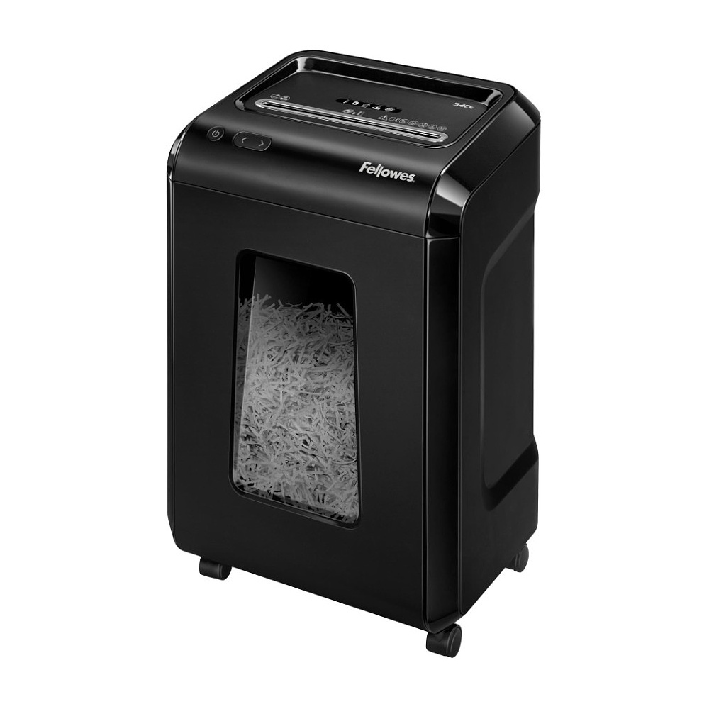 Уничтожитель Fellowes PowerShred 92Cs, DIN P-4, 4х38 мм, 18 листов., 25 литров., SafeSense - 3