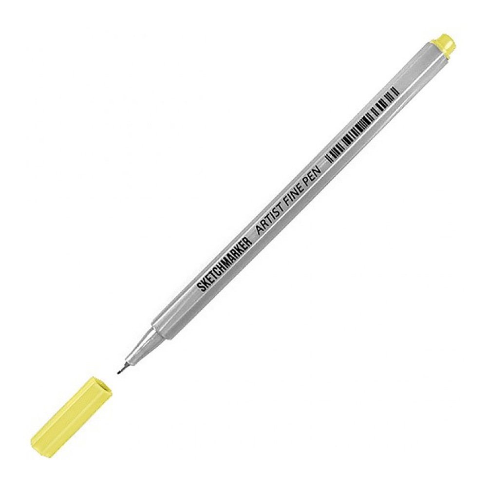 Ручка капиллярная "Sketchmarker", 0.4 мм, лимонный
