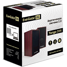 Акустическая система 2.0 ExeGate Tango 314 71699 Black/Red 2x3W