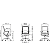 Кресло для персонала SitZone "U-0385 PL", ткань, пластик, черный - 9
