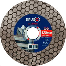 Круг алмазный по керамике Krugo Master, 125х25 мм