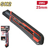 Нож строительный Deli RS EDL025G, 25 мм, универсальный, черный, красный - 2