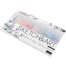 Набор ручек акриловых "Sketch&Art", 1 мм, 24 шт, ассорти