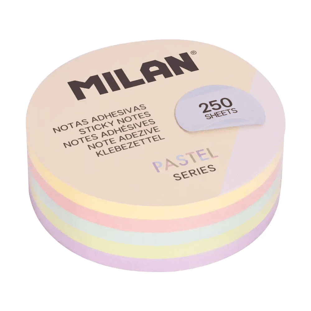 Бумага для заметок "Milan", 250 листов, ассорти пастель