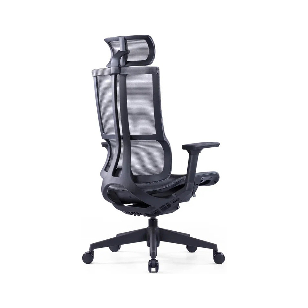 Кресло для руководителя SitZone E-303-001A-P1-BK сетка, черный - 3