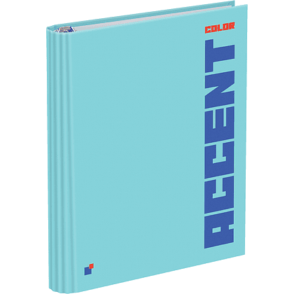 Тетрадь "Accent color", А5, клетка, на кольцах, разноцветный