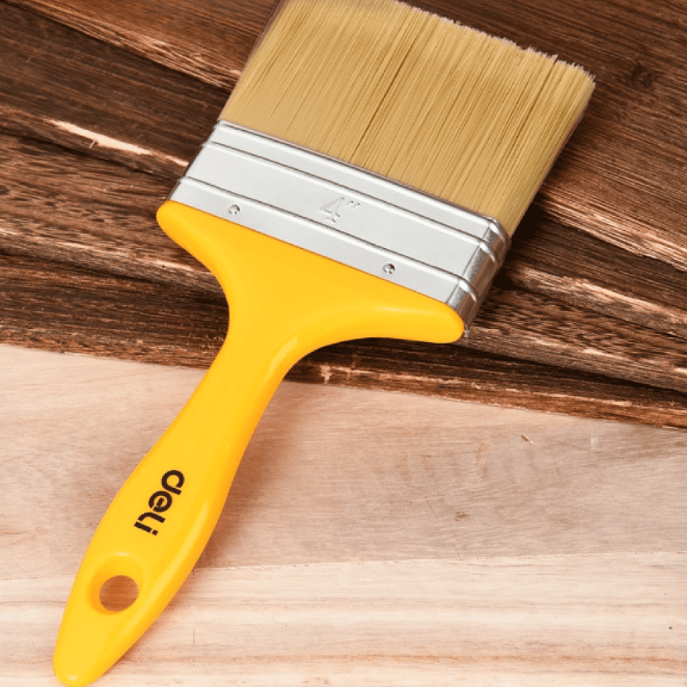 Кисть малярная Deli YS EDL509156, плоская, 4"-100 мм, смешанная щетина - 3