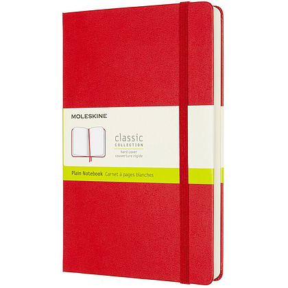 Блокнот "Classic Expended Large", А5, 200 листов, нелинованный, красный