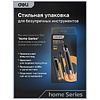 Набор ножей строительных Deli HS EHT4003C, 3 шт (ножи 9мм/18мм/трапеция), Soft Touch, оранжевый - 15
