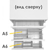 Шкаф картотечный "ТК7/1" (A6), 1375x525x535 мм - 2