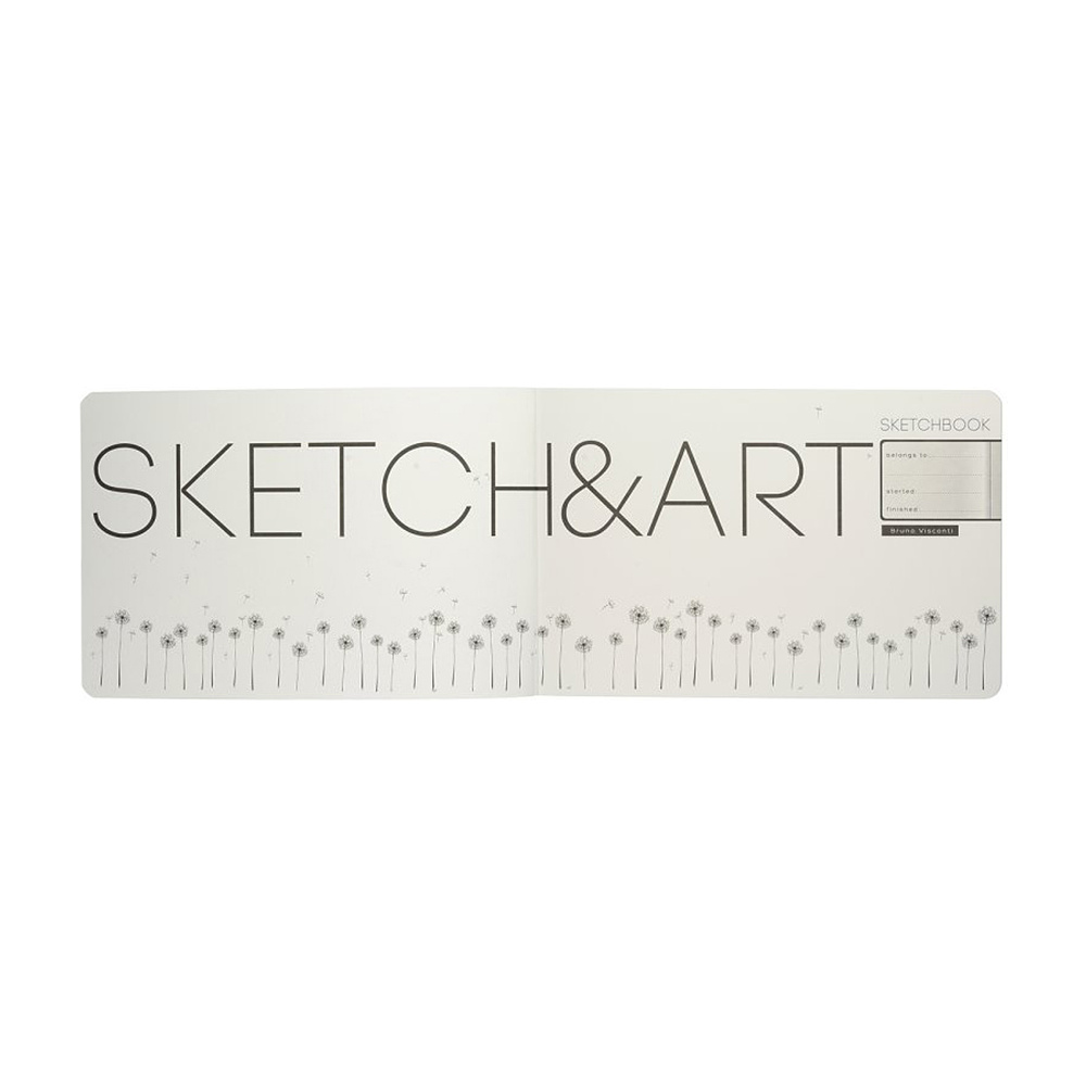 Скетчбук "Sketch&Art. Horizont", 25x17.9 см, 200 г/м2, 48 листов, серый - 4