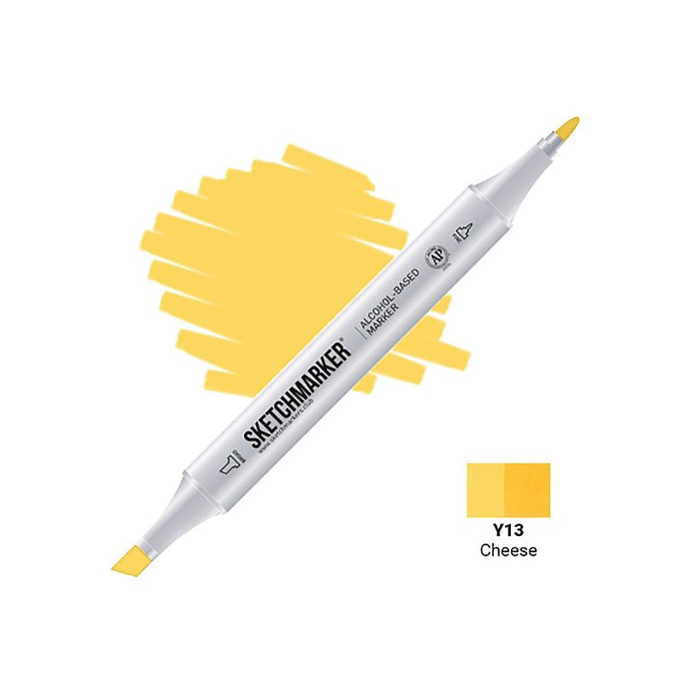 Маркер перманентный двусторонний "Sketchmarker", Y13 сыр