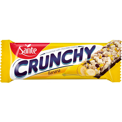 Батончик-мюсли "Crunchy" с бананом в шоколаде, 40 г