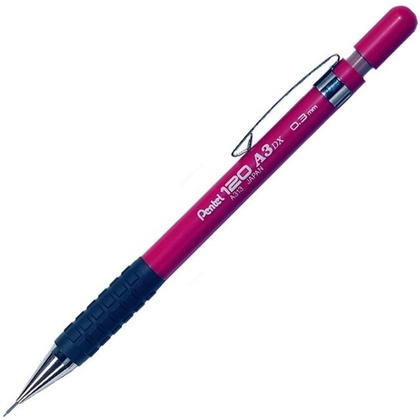 Карандаш автоматический "Pentel 120 A3", 0.3 мм, c ластиком