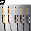 Бита ударная Deli YS EDL251100, 10 шт., PH2 x 100 мм - 4