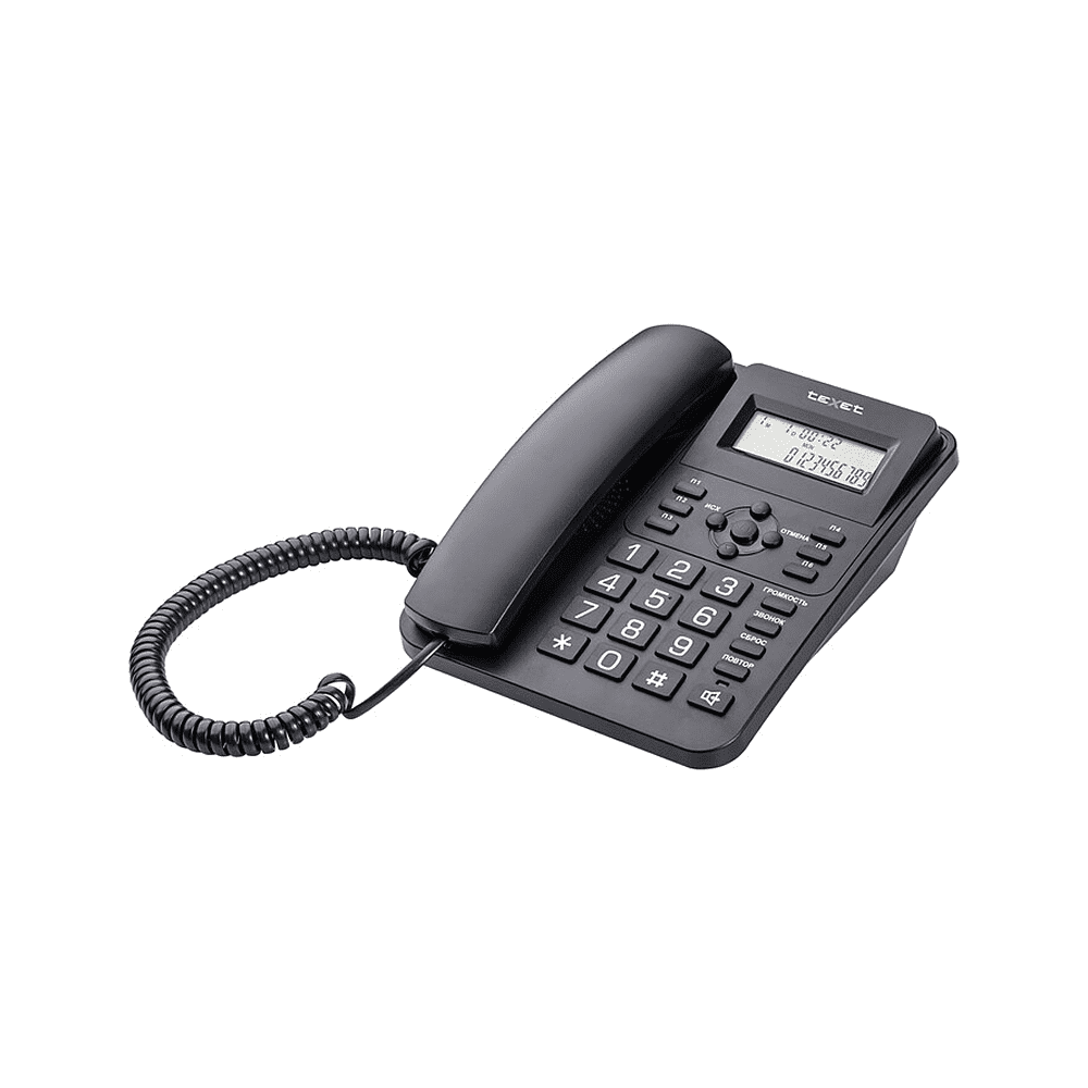 Телефонный аппарат Texet TX-264, черный - 3