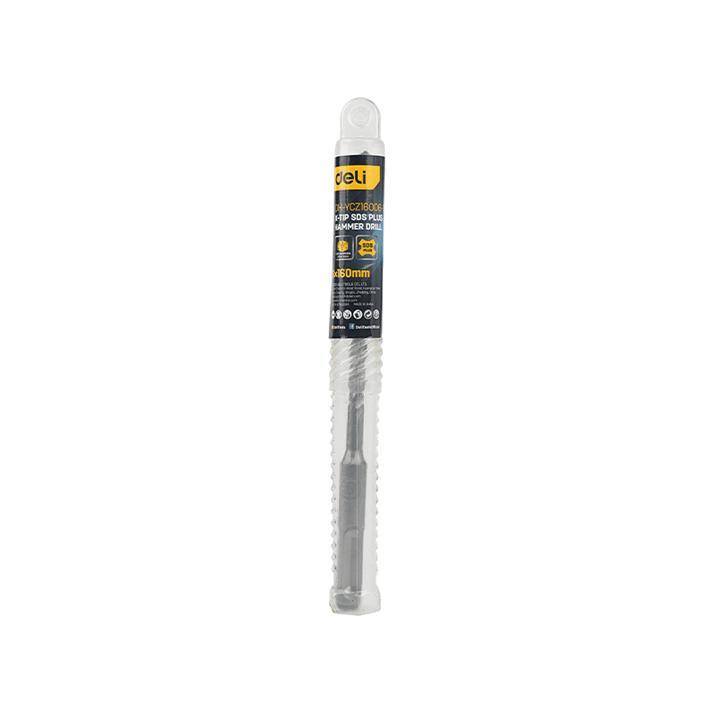 Бур по бетону Deli YS EDH-YCZ16006-E1, 6 x 160 мм, X-Tip, SDS-PLUS - 3