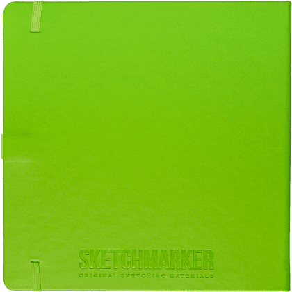 Скетчбук "Sketchmarker", 80 листов, 20x20 см, 140 г/м2, зеленый луг  - 2