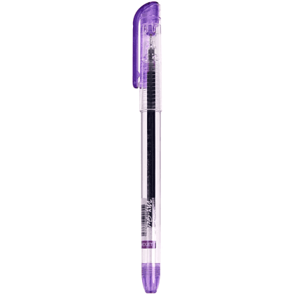 Ручка гелевая "My-Gel Standard", 0.5 мм, прозрачный, стерж. фиолетовый