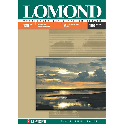 Фотобумага матовая для струйной фотопечати "Lomond", А4, 25 листов, 205 г/м2 - 2