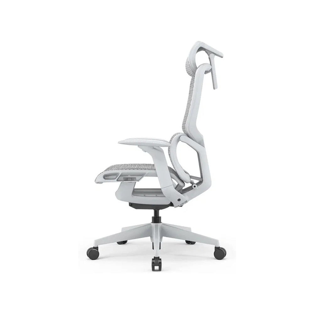 Кресло компьютерное SitZone E-JX-002А, сетка, пластик, белый - 6
