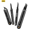 Нож строительный Deli HS EHT4009, 9 мм, Soft Touch, черный - 3