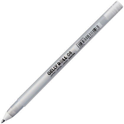 Ручка гелевая "Gelly Roll Basic", 0.4 мм, белый, стерж. белый - 3