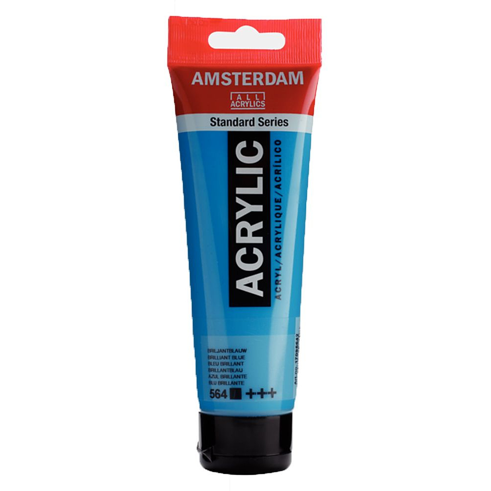 Краски акриловые "Amsterdam", 564 ярко-синий, 120 мл, туба