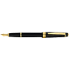 Ручка перьевая F "Bailey Light Polished Black Resin and Gold Tone", черный, золотой - 2