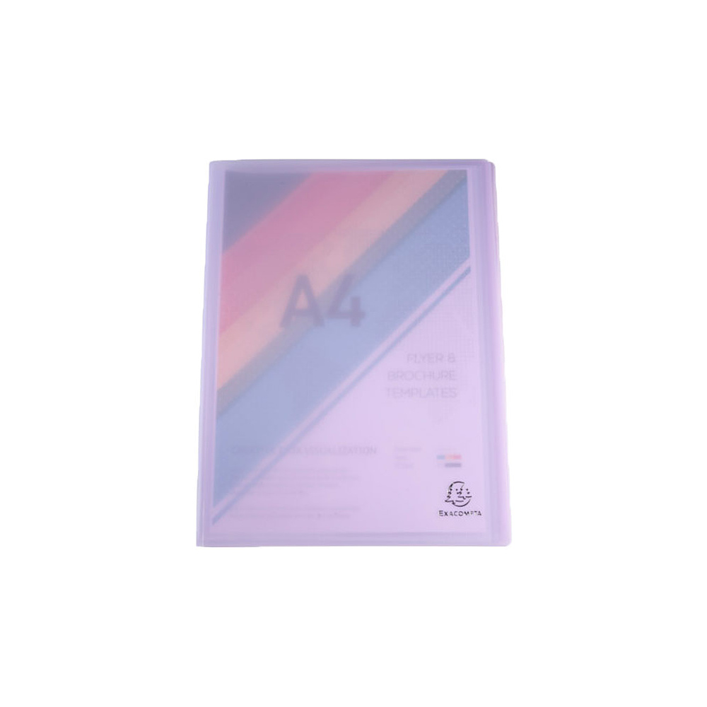 Папка c файлами "Chromaline Pastel", 40 карманов, ассорти - 5