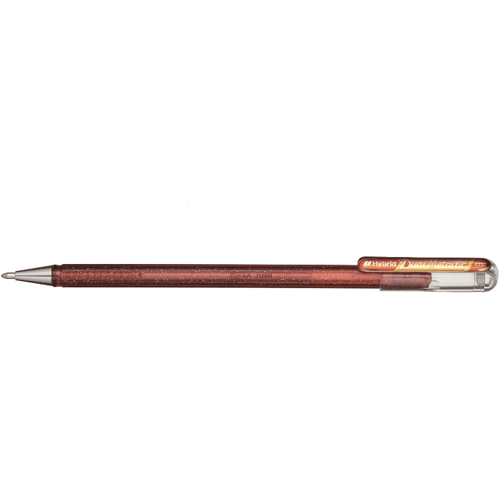 Набор ручек гелевых "Pentel Dual Metallic", 4 шт, ассорти - 5