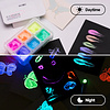 Краски гуашевые "Himi Jelly Cup.Glow in the dark. Bright color", набор 6 цветов, 23 мл., кювета, пластиковый футляр - 10