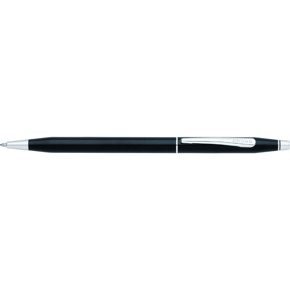 Ручка шариковая автоматическая "Cross Classic Century Black Lacquer", 0.7 мм, черный, серебристый, стерж. черный - 2