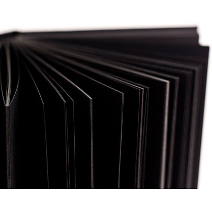 Скетчбук для графики "GrafArt. Total Black", 14.5x19 см, 150 г/м2, 80 л, черный - 2