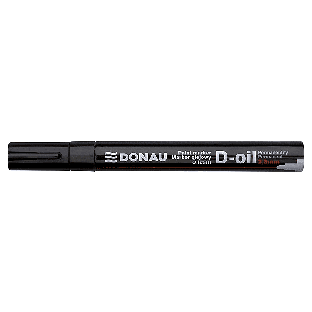 Маркер перманентный на нитрокраске "Donau D-Oil", черный - 2