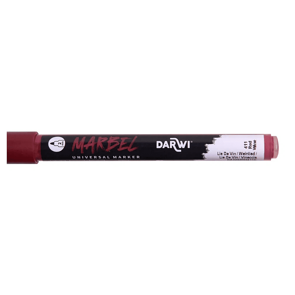 Маркер акриловый "Darwi.Marbel" 411, винный - 2