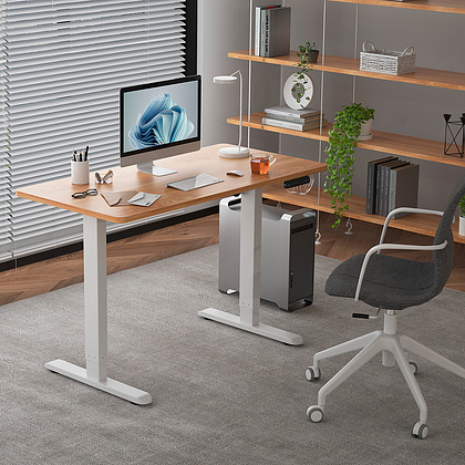 Каркас стола с электроприводом двухмоторный AOKE, Well Desk Prime, белый (AK2YJRT-TYDB2-M80-WT) - 2