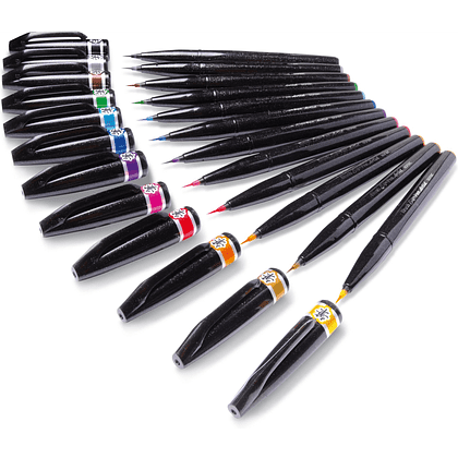 Маркер-кисть "Brush Sign pen Artist", 4 шт - 2