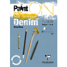 Блок-склейка Clairefontaine "Paint'On", 15 листов