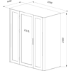 Акустическая кабина двухместная Capsula DUO NEW Comfort, глухая стенка, светлый войлок - 4