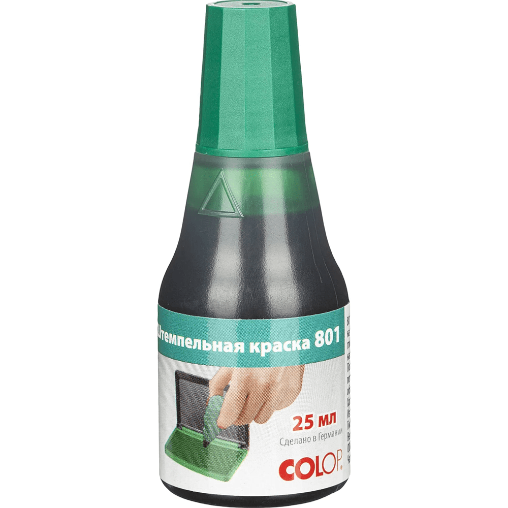 Краска штемпельная "Colop", 25 мл, зеленый