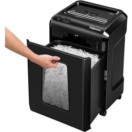 Уничтожитель Fellowes PowerShred 92Cs, DIN P-4, 4х38 мм, 18 листов., 25 литров., SafeSense - 5